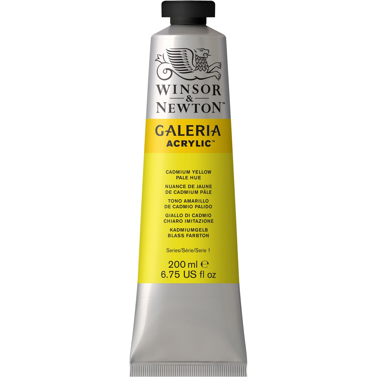 Winsor &#x26; Newton Galeria Acrylic Paint, 200Ml, Cadmium Yellow Pale Hue